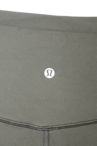 Lululemon Womens Ankle Jegging Army Green Nylon Size 10