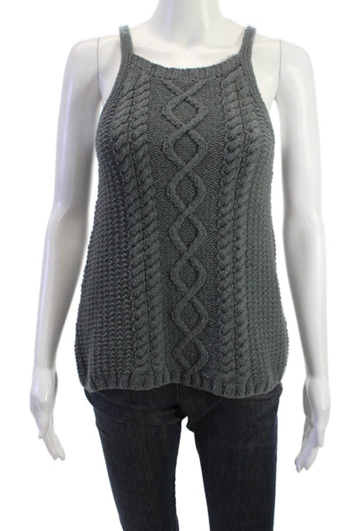 Bonpoint Women Dark Gray Merino Wool Sleeveless Sweater Size 6