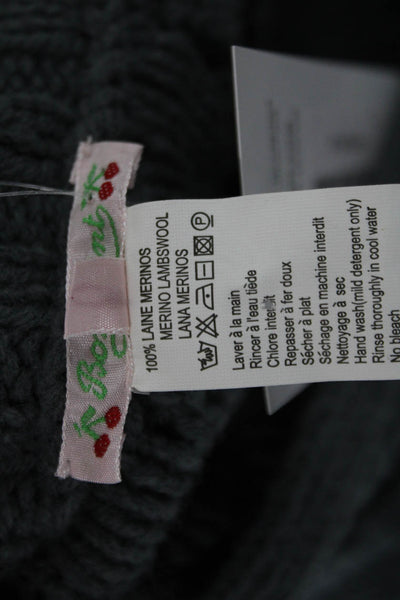 Bonpoint Women Dark Gray Merino Wool Sleeveless Sweater Size 6