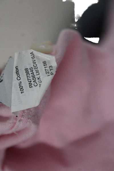 J Crew Mens Long Sleeve Button-Down Shirt Pink Cotton Solid Size S