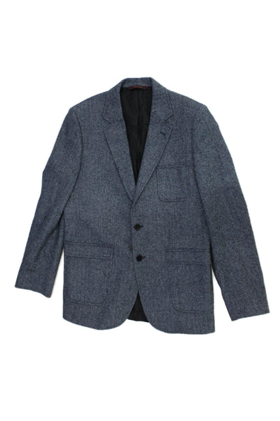 Brooks Brothers Boys Long Sleeves Lined Two Button Herringbone Jacket Size 18
