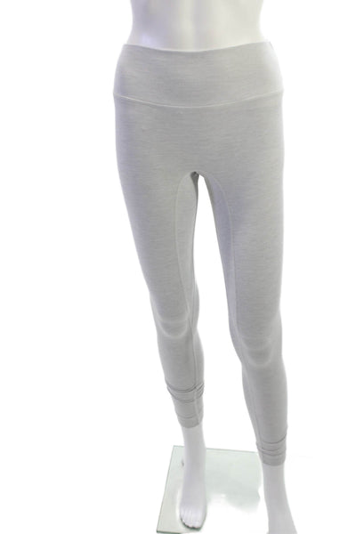 Set Womens Ankle Leggings Gray 80% Polyester 20% Spandex Size S