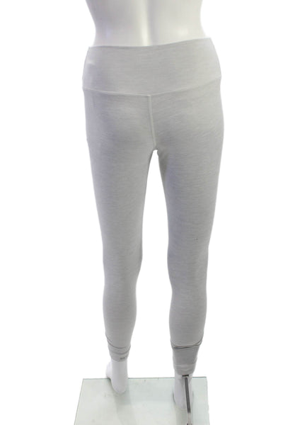 Set Womens Ankle Leggings Gray 80% Polyester 20% Spandex Size S
