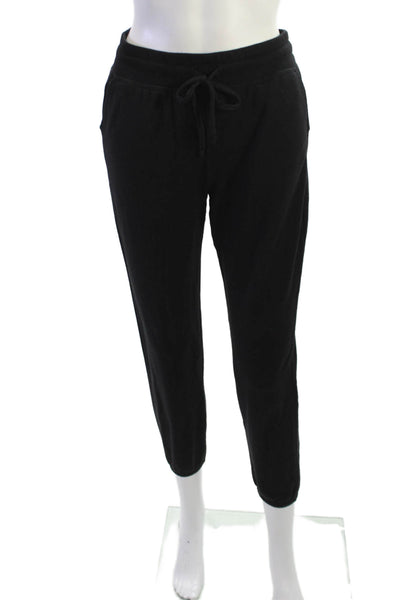 Beyond Yoga Womens Black Cotton Drawstring Jogger Sweatpants Size XS