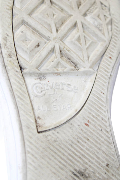 Converse Unisex Adults Leather High Top Sneakers White Size W6 M4