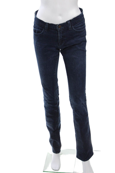 J Brand Womens Bootcut Straight Jeans Dark Blue Denim High Rise Size 27