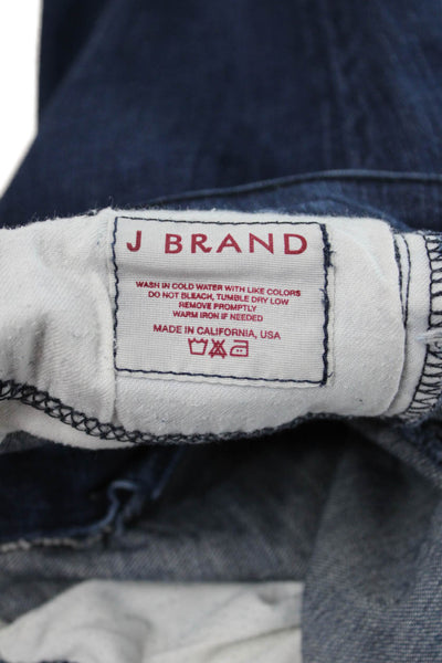 J Brand Womens Bootcut Straight Jeans Dark Blue Denim High Rise Size 27