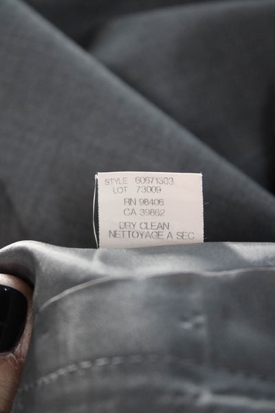 Theory Women Straight Pencil Skirt Dark Gray Wool Blend Size 4