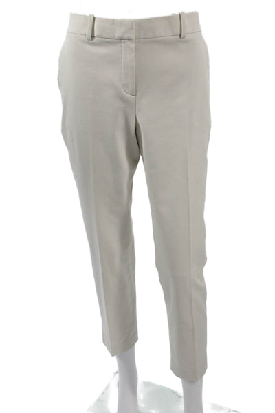 Theory Women Beige Cropped Ankle Dress Pants Size 6
