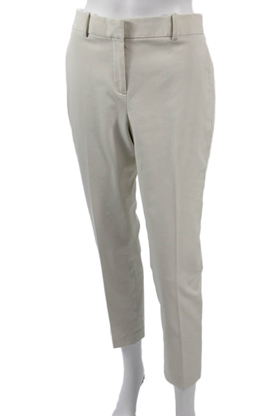 Theory Women Beige Cropped Ankle Dress Pants Size 6