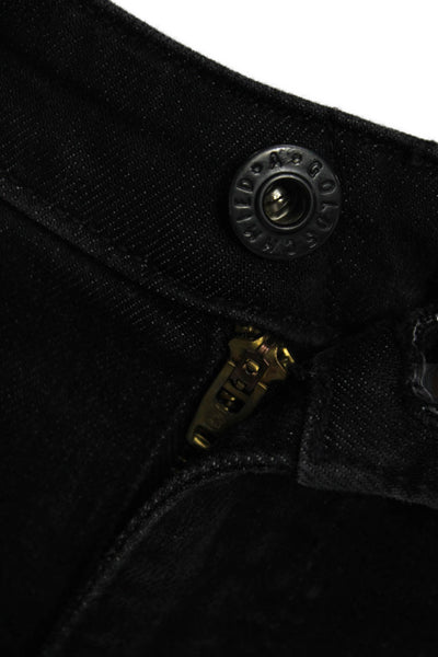 AG Womens Skinny Ankle Jeans Black 98% Cotton 2% PU Size 27