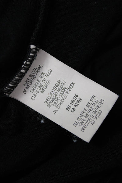 Helmut Lang Women Black Tank Sleeveless Micro Modal Spandex Top Size PP