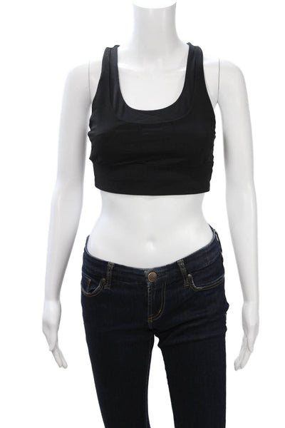 Lululemon Womens Tops Black Nylon Scoop Neck Sleeveless Solid Size 4