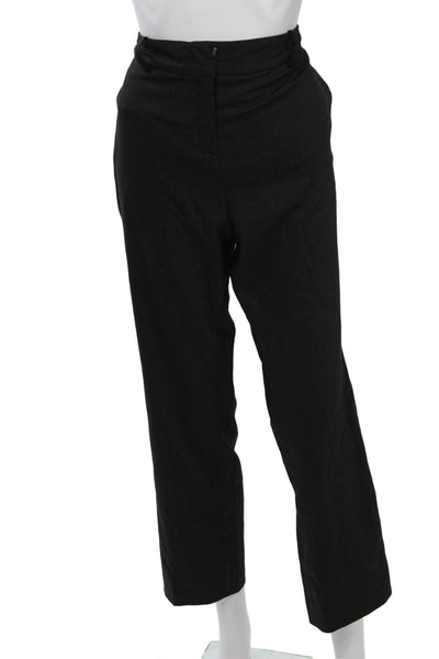 Jil Sander Women Dress Pants Black Wool Blend Size 40
