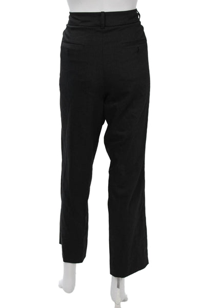 Jil Sander Women Dress Pants Black Wool Blend Size 40