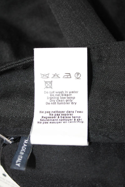 Jil Sander Women Dress Pants Black Wool Blend Size 40