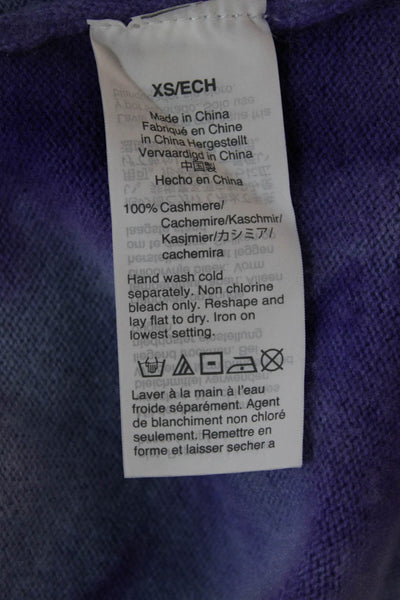J Crew Womens Basic Cashmere Crew Neck Short Sleeve T-Shirt Light Blue Size XS