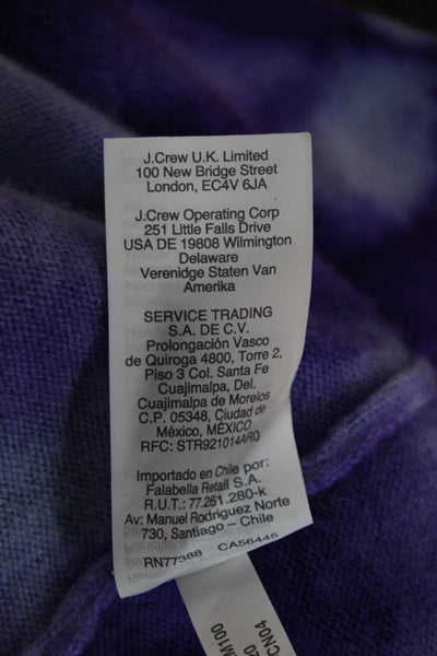 J Crew Womens Basic Cashmere Crew Neck Short Sleeve T-Shirt Light Blue Size XS
