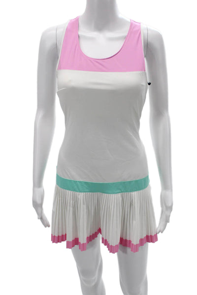 Fila Womens Pink Tank Mini Dress Sleeveless Round Neck Size S