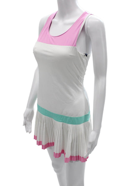 Fila Womens Pink Tank Mini Dress Sleeveless Round Neck Size S