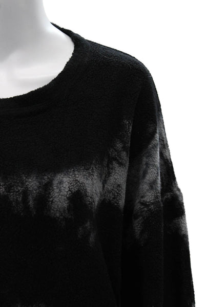 Sundry Womens Pullover Sweatshirt Black Long Sleeve Grunge Cotton Modal Size 3