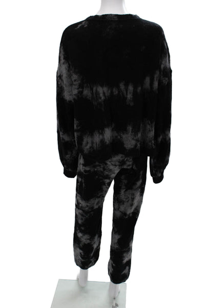 Sundry Womens Pullover Sweatshirt Black Long Sleeve Grunge Cotton Modal Size 3