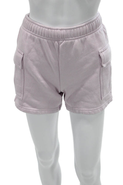 Aritzia Womens Cargo Sweat Shorts Pink Size 2XS