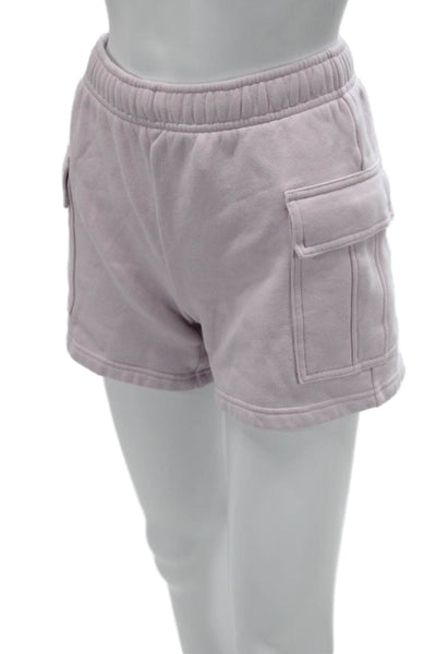 Aritzia Womens Cargo Sweat Shorts Pink Size 2XS
