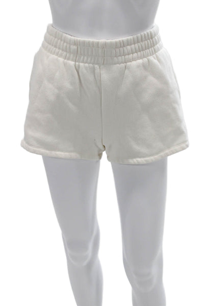 Z Supply Women Sweat Shorts White Size XS
