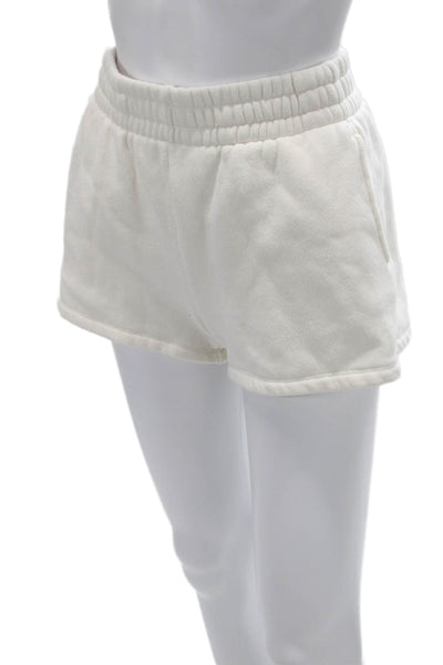 Z Supply Women Sweat Shorts White Size XS