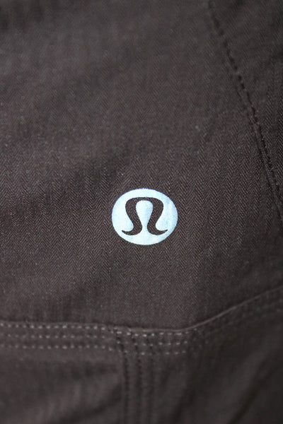 Lululemon Women Jogger Pants Brown Drawstring Windbreaker 28 Inseam Size 0