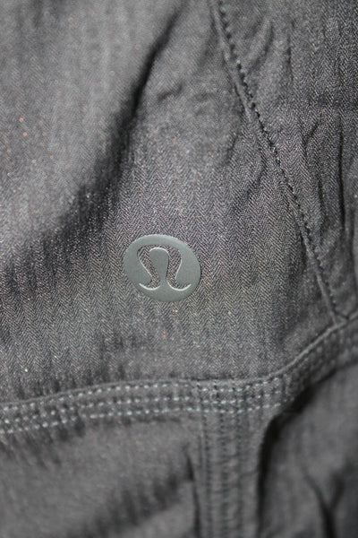 Lululemon Womens Black Jogger Pants Polyester Blend Drawstring Size 0