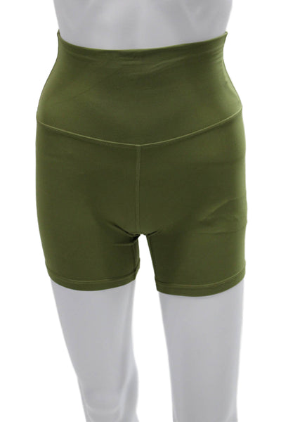 Lululemon Womens Biker Shorts Green Size 0