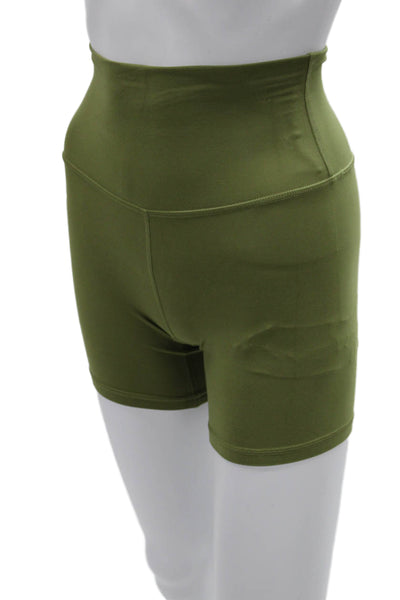 Lululemon Womens Biker Shorts Green Size 0