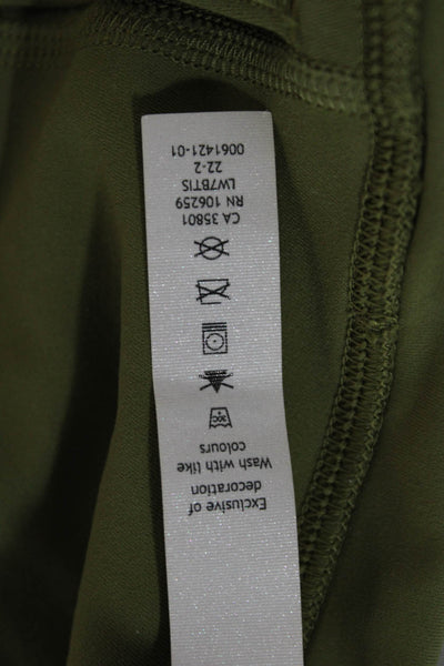 Lululemon Womens Biker Shorts Green Size 0