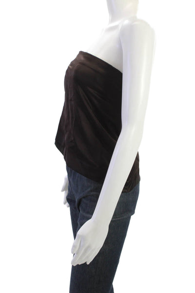 A.L.C. Womens Sleeveless Zip Viscose Top Black Size 2