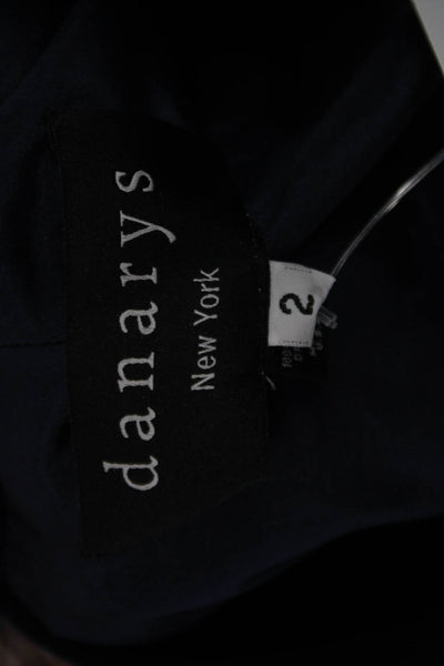 Danarys New York Womens Dark Blue Button Blazer Size 2