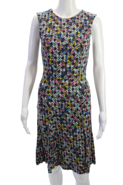 Erdem Womens A-Line Fit and Flare Black Sleeveless Dress Size 4