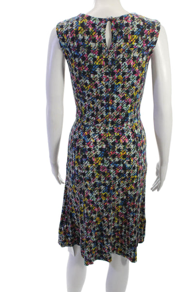 Erdem Womens A-Line Fit and Flare Black Sleeveless Dress Size 4