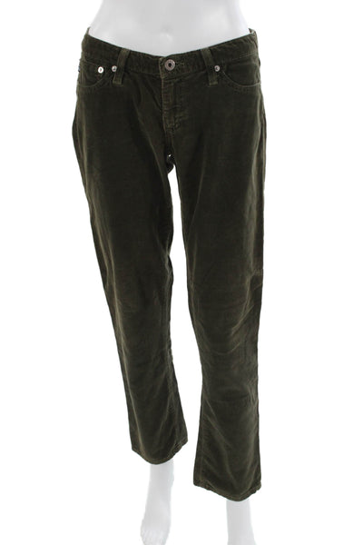 AG Adriano Goldschmied Womens High Rise Green Jeans Size 26