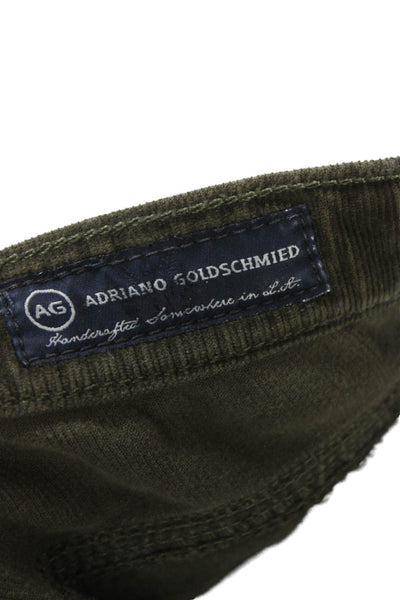 AG Adriano Goldschmied Womens High Rise Green Jeans Size 26