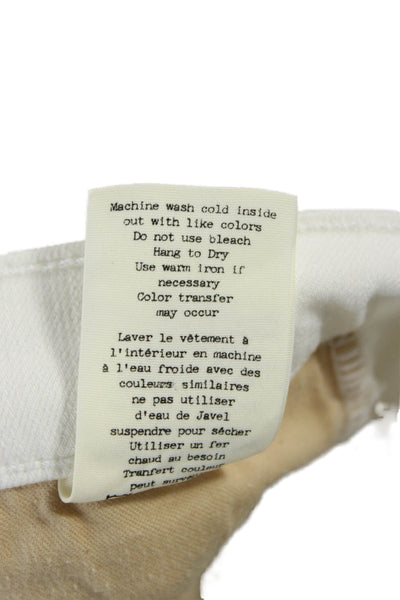 Rag & Bone Jean Womens Cropped Ankle Pants White Size 26