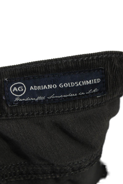 AG Adriano Goldschmied Womens Cropped Pants Black High Rise Size 26
