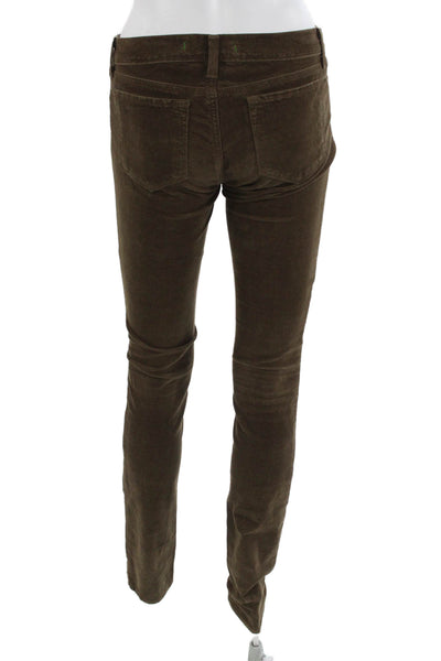 J Brand Womens High Rise Brown Jeans 34 Inseam Size 26