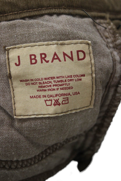 J Brand Womens High Rise Brown Jeans 34 Inseam Size 26