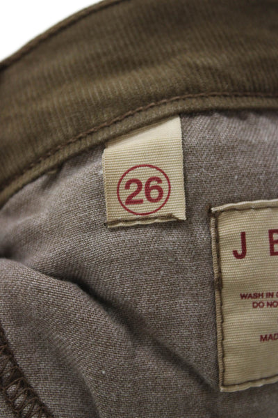 J Brand Womens High Rise Brown Jeans 34 Inseam Size 26
