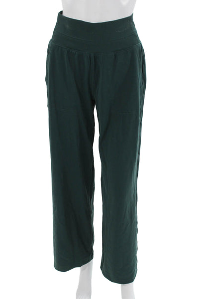 Athleta Womens Green Zip Sweatpants Size XS Petite