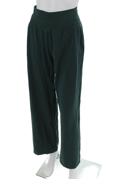 Athleta Womens Green Zip Sweatpants Size XS Petite