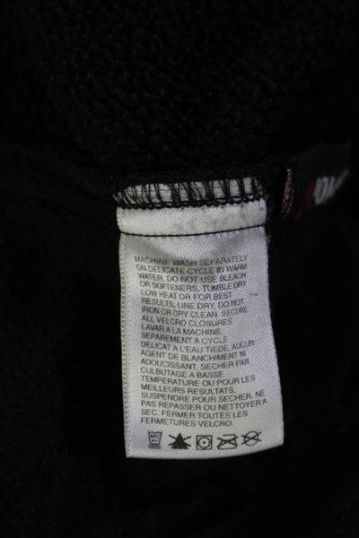 The North Face Mens Sleeveless Zip Vest Black Polyester High Neck Size 2XL