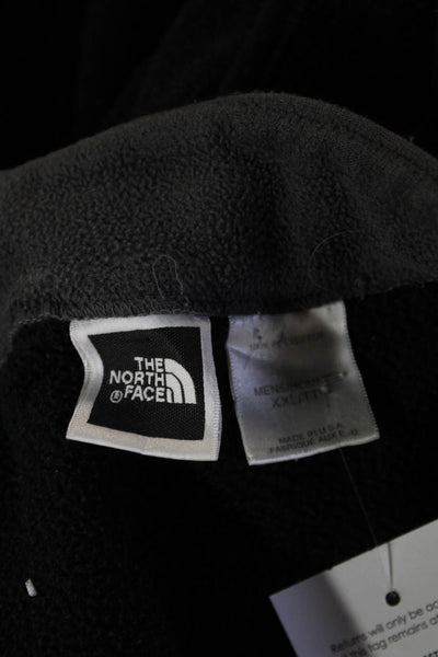 The North Face Mens Sleeveless Zip Vest Black Polyester High Neck Size 2XL